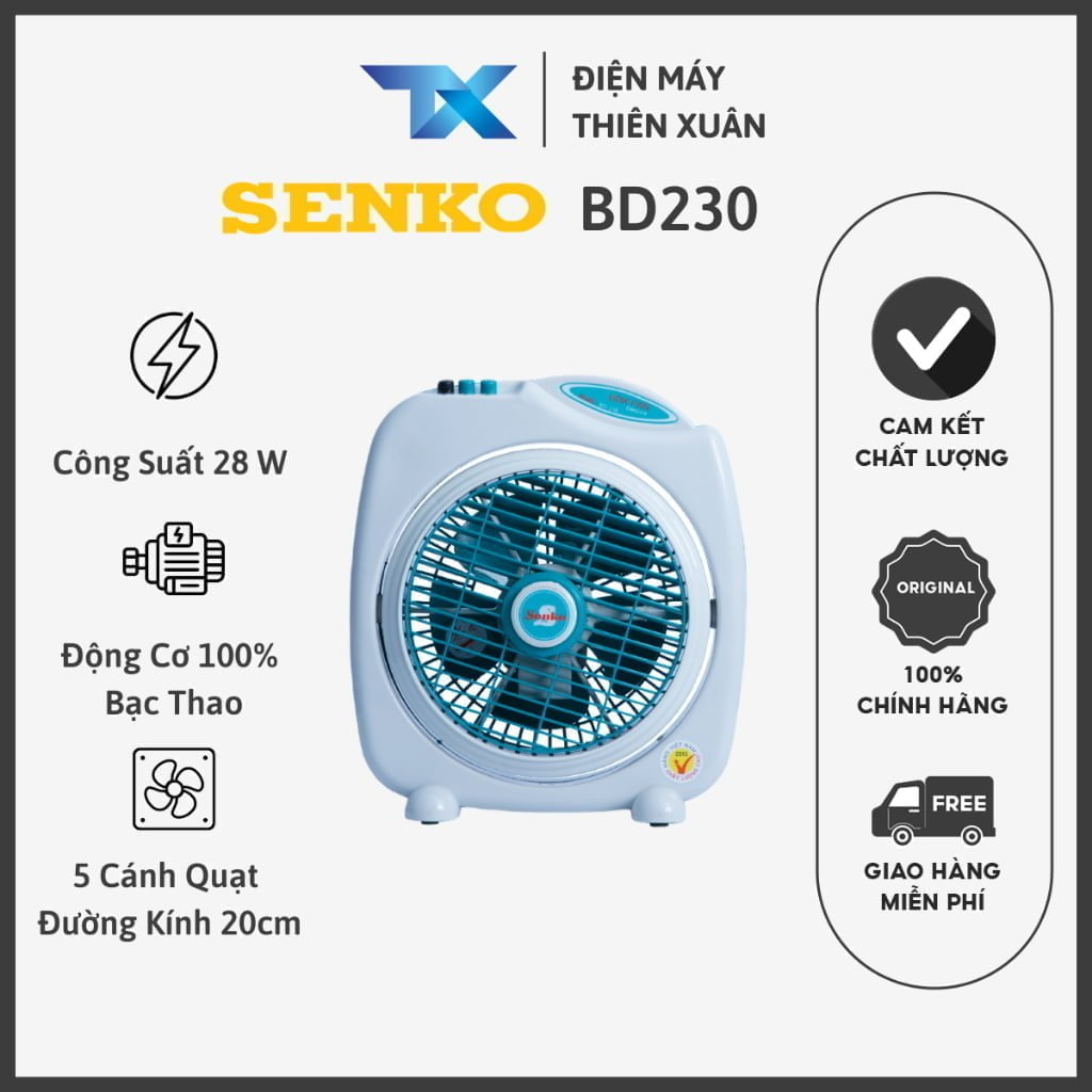 quạt hộp senko bd230