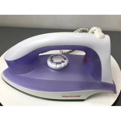 Bàn ủi khô Khaluck Home KL-88 màu trắng tím, góc nghiêng bên hông