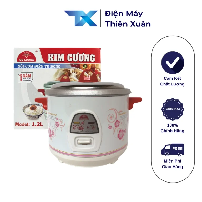 Nồi cơm điện Kim Cương 1.2 lít – nắp rời