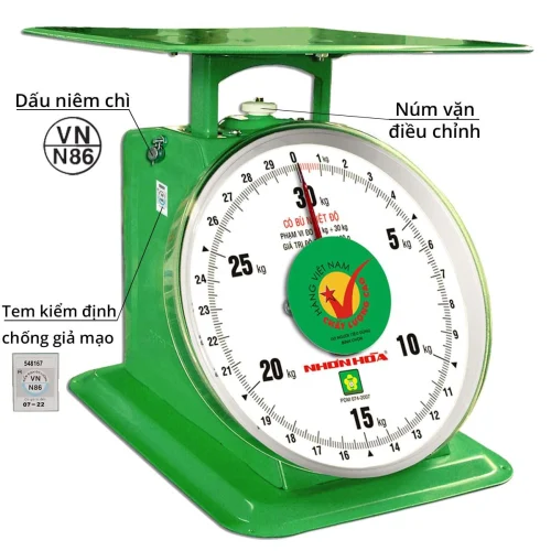 Chi tiết cân Nhơn Hòa 30kg