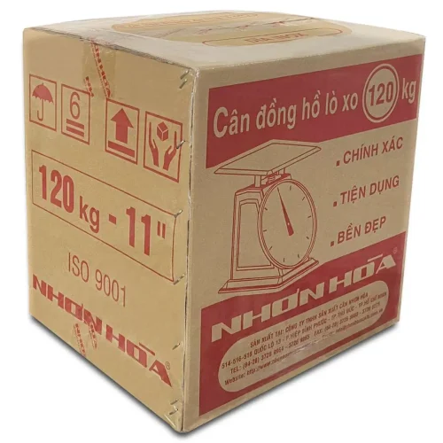 Thùng carton cân đồng hồ lò xo Nhơn Hòa 120kg