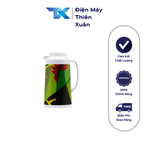 Ấm pha trà Rạng Đông RD-1040TS2 1 lít màu xanh trắng