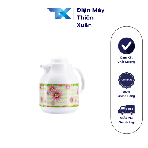 Ấm pha trà Rạng Đông RD-1055 TS 1 lít màu xanh hồng