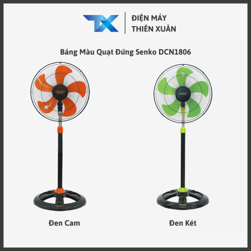 Bảng màu quạt đứng Senko DCN1806
