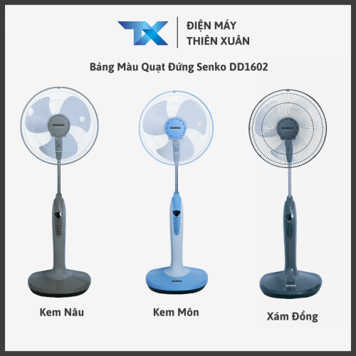 Bảng màu quạt đứng Senko DD1602