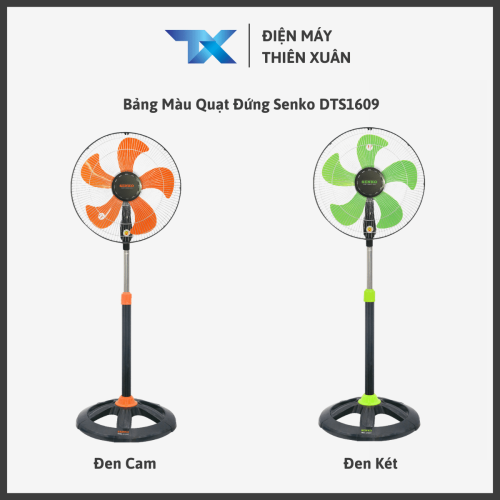 Bảng màu quạt đứng Senko DTS1609