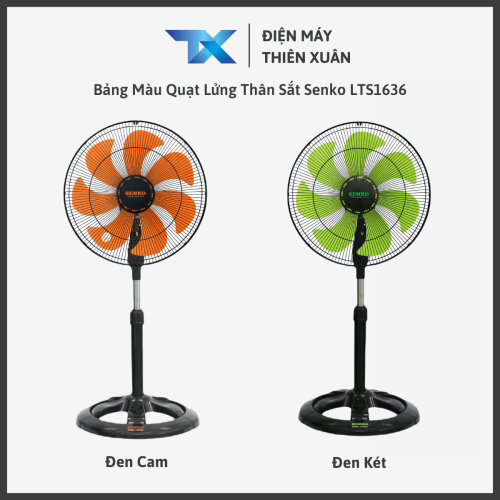 Bảng màu quạt lửng Senko LTS1636
