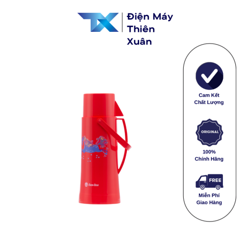 Bình thuỷ Rạng Đông 1 lít RD-1038 N1 màu đỏ