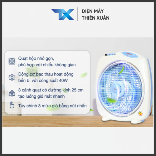 Chi tiết quạt hộp Senko BD1012