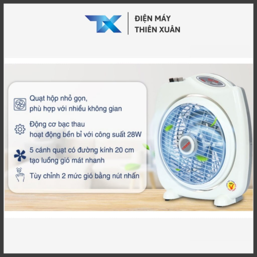 Chi tiết quạt hộp Senko BD230 chính hãng nhỏ gọn tiện dụng cho gia đình