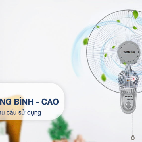 Mức gió quạt treo tường Senko T1680