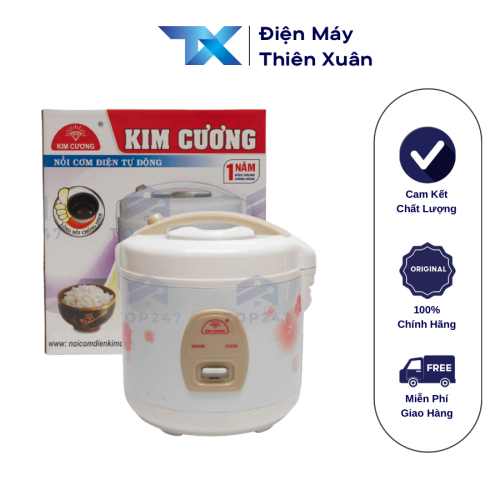 Nồi cơm điện Kim Cương 1.0 lít – nắp gài chống dính