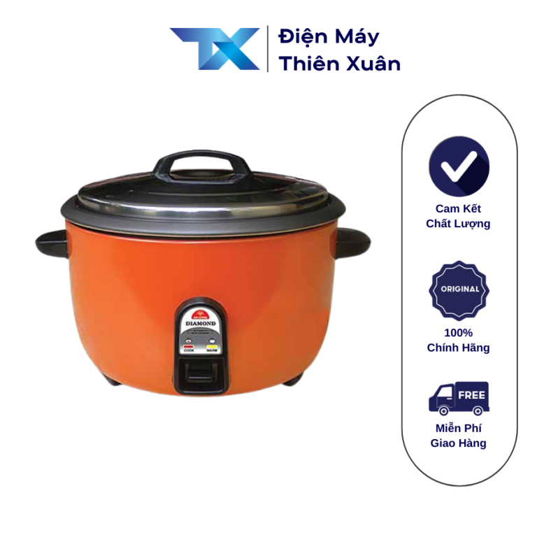 Nồi cơm điện Kim Cương 3.6 lít nắp rời