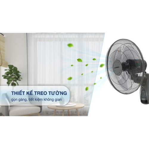 Thiết kế quạt treo tường Senko có remote hiện đại tiện dụng