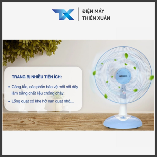 tiện ích quạt bàn senko b1616