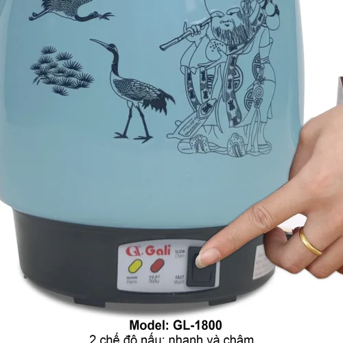 Ấm sắc thuốc Gali 1801X 3,3 lít có bảng điều khiển