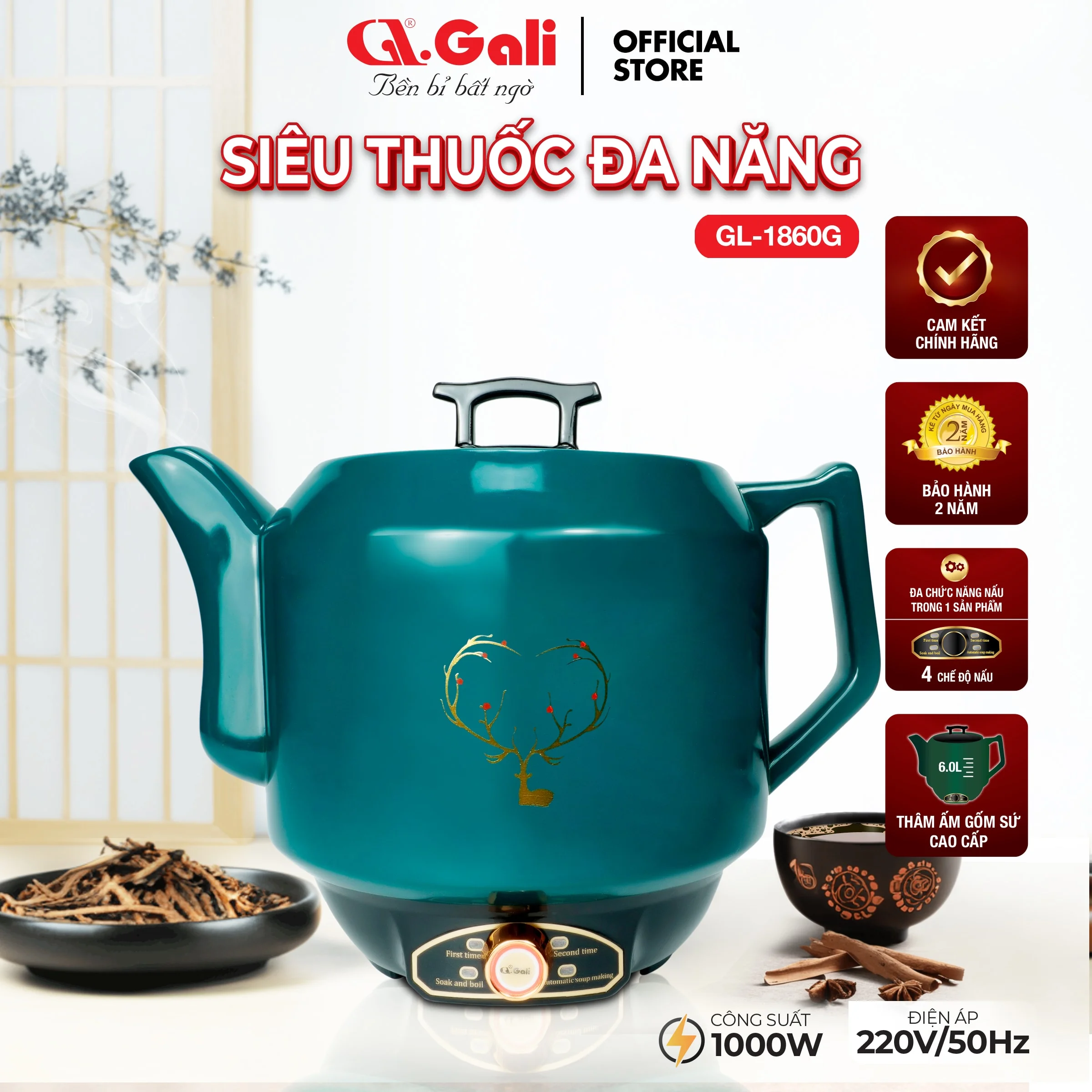 Ấm sắc thuốc GL 1860G