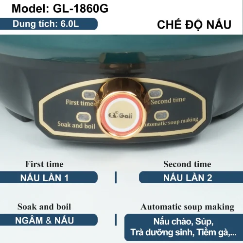 Bảng điều khiển ấm sắc thuốc Gali 1860G