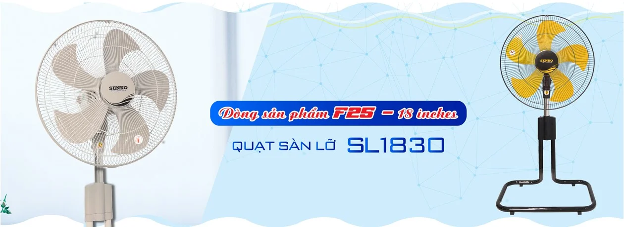 Banner quạt sàn lỡ Senko SL1830