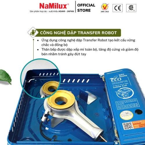 Bếp gas mini NaMilux NH 2911PS thân bếp