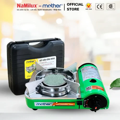 Bếp gas mini NaMilux NH P2711PS màu xanh