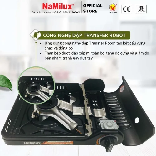 Bếp gas mini NaMilux NH P3033PS chắc chắn