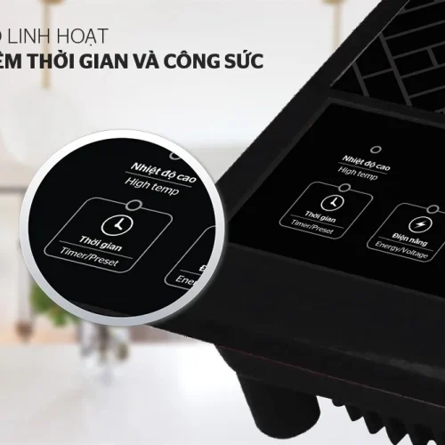 Bếp hồng ngoại cơ SUNHOUSE SHD6011 với bảng điều khiển hẹn giờ trên mặt kính cường lực