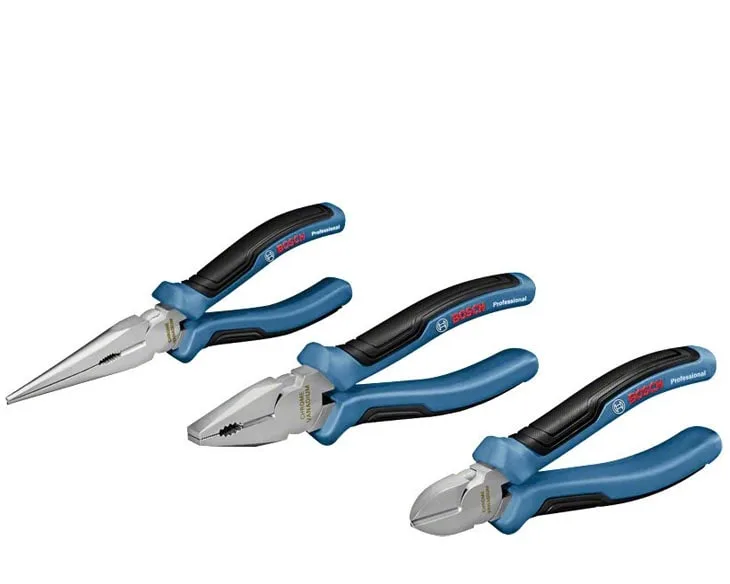 Bộ 3 kìm Bosch Professional mũi nhọn đa năng và kìm cắt