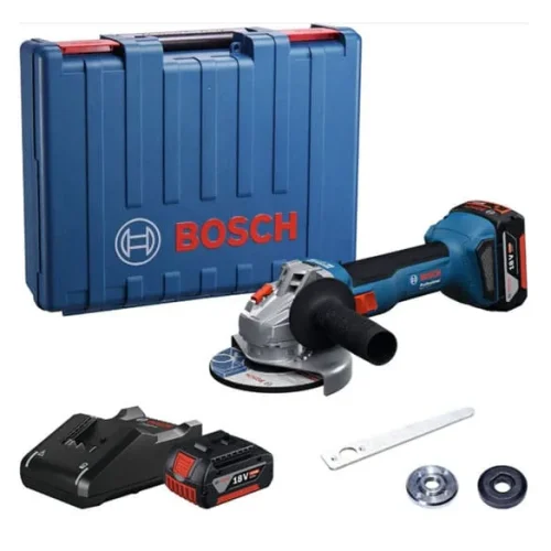 Bộ máy mài góc Bosch GWS 18V-8 100mm kèm hộp và phụ kiện