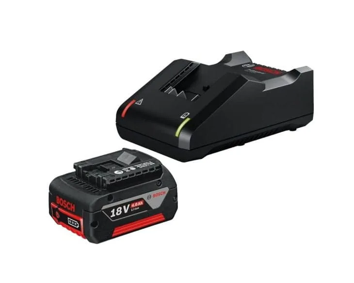 Bộ sạc Bosch GAL 18V-40 kèm pin GBA 4.0Ah góc chụp từ trên