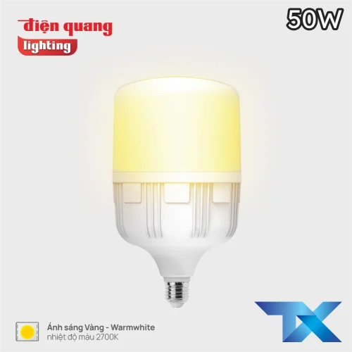 Bóng đèn LED tròn Điện Quang LEDBU10 50W màu vàng