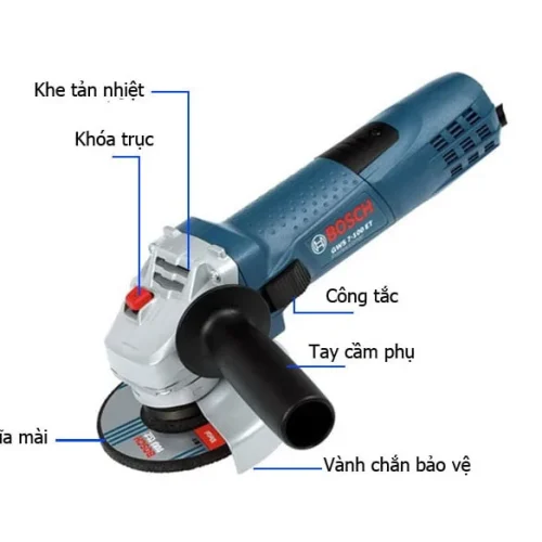 Cấu tạo máy mài góc Bosch GWS 7-100 ET