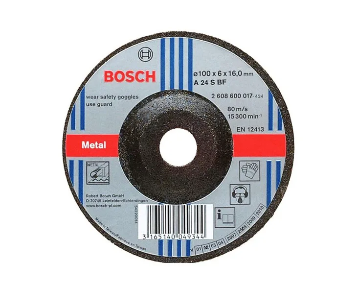 Đá mài Bosch 100x6x16mm sắt