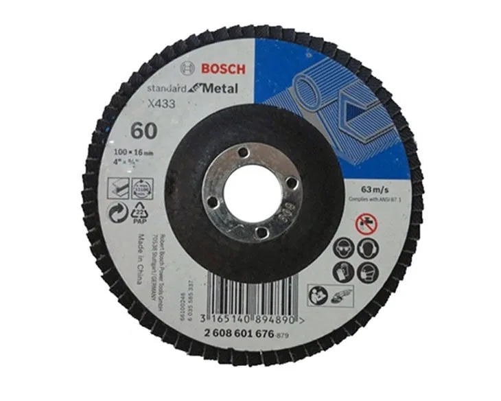 Đĩa nhám xếp Bosch ALOX P60 100mm