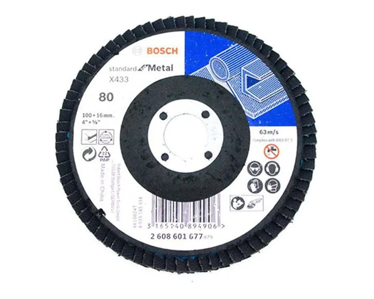 Đĩa nhám xếp Bosch ALOX P80 100mm