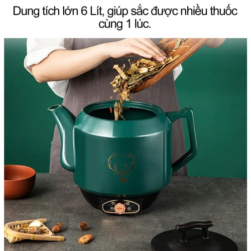 Dung tích ấm sắc thuốc Gali 1860g