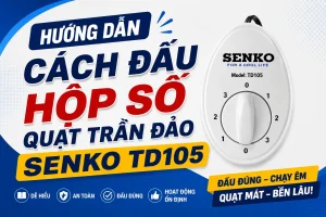 Hướng dẫn cách đấu hộp số quạt trần đảo Senko TD105