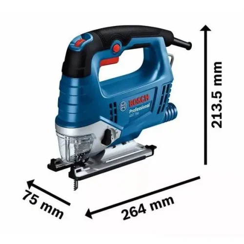 Kích thước máy cưa lọng Bosch GST 750