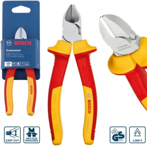 Kìm cắt chéo cách điện Bosch VDE 160mm đóng gói