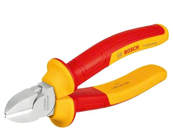 Kìm cắt chéo cách điện Bosch VDE 160mm cán đỏ vàng