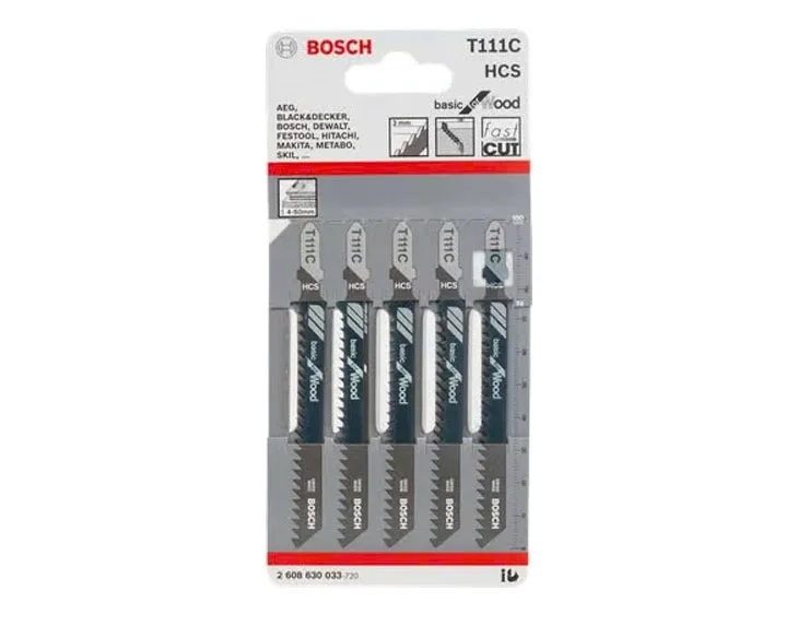 Lưỡi cưa lọng Bosch T 111 C (Bộ 5 cây)