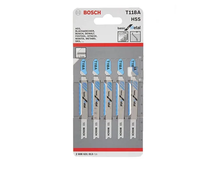 Lưỡi cưa lọng Bosch T 118 A (Bộ 5 lưỡi)