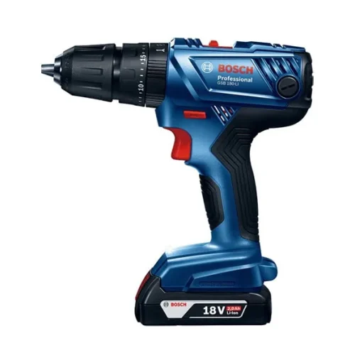 Mặt trước máy khoan pin Bosch GSB 180-LI bộ 41 món