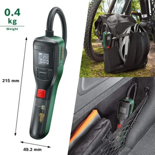 Máy bơm cầm tay đa năng Bosch EasyPump kích thước