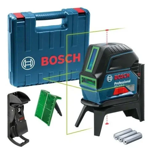 Máy cân mực tia laser xanh Bosch GCL 2-15 G trọn bộ phụ kiện