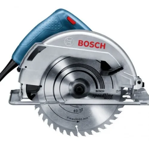 Máy cưa đĩa Bosch GKS 130 kèm lưỡi cưa nhìn từ bên trái