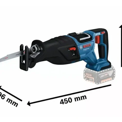 Máy cưa kiếm dùng pin Bosch GSA 185-LI kích thước