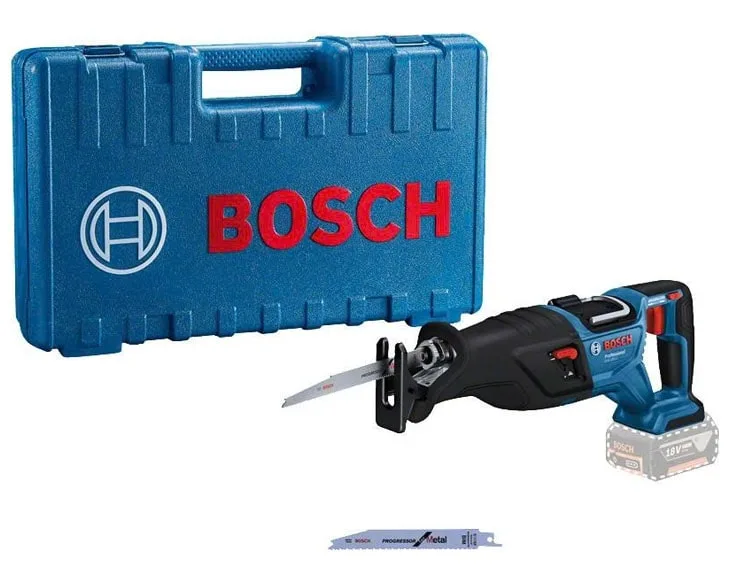 Máy cưa kiếm dùng pin Bosch GSA 185-LI trọn bộ hộp đựng