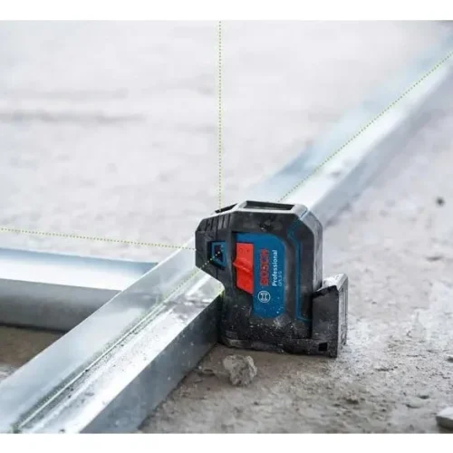 Máy định vị laser xanh Bosch GPL 5 G lắp đặt thanh ray