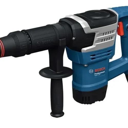 Máy đục bê tông Bosch GSH 5 HX góc nghiêng bên phải kèm tay cầm phụ
